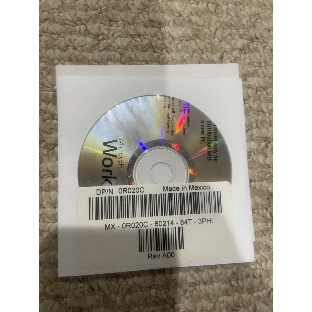 Lot of 3 OEM Dell Microsoft Workbook CDs XP Vista Works Roxio Drivers CD ROM VNT